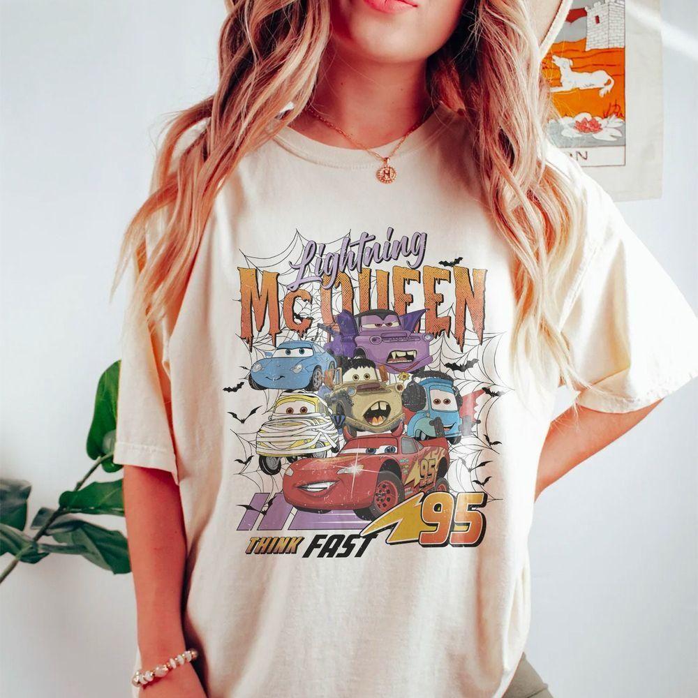 Retro Lightning Mcqueen Halloween Comfort Color Vuitino Apparel